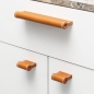 Preview: Unique Drawer Pulls made of finest leather - MILANO-PRESTIGE